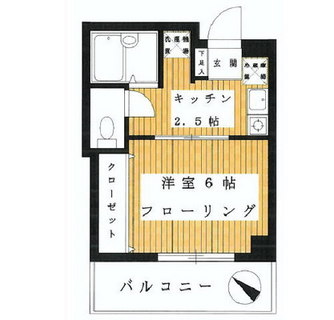 東京都北区中里１丁目 賃貸マンション 1K