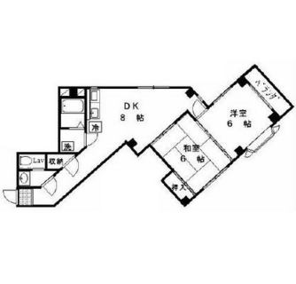 東京都北区田端１丁目 賃貸マンション 2DK