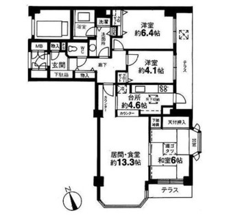 東京都文京区本駒込１丁目 賃貸マンション 3LDK